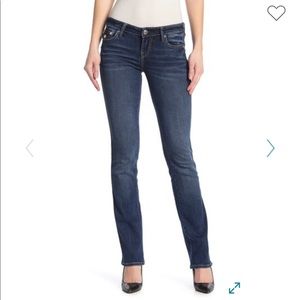 True Religion straight leg Billie stud flap jeans